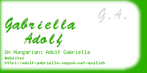 gabriella adolf business card